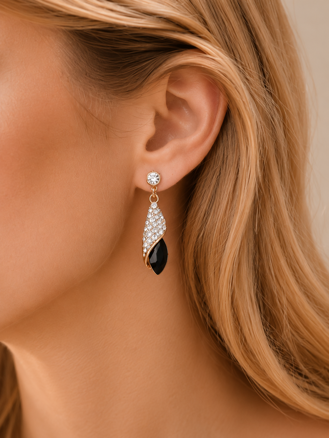 Obsidian Drop Earrings