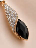Obsidian Drop Earrings