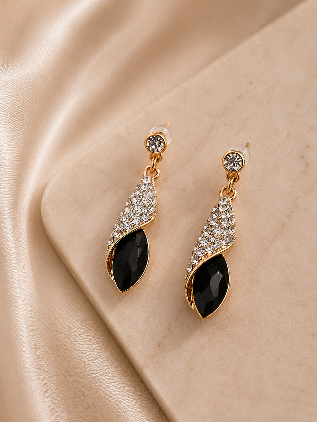 Obsidian Drop Earrings