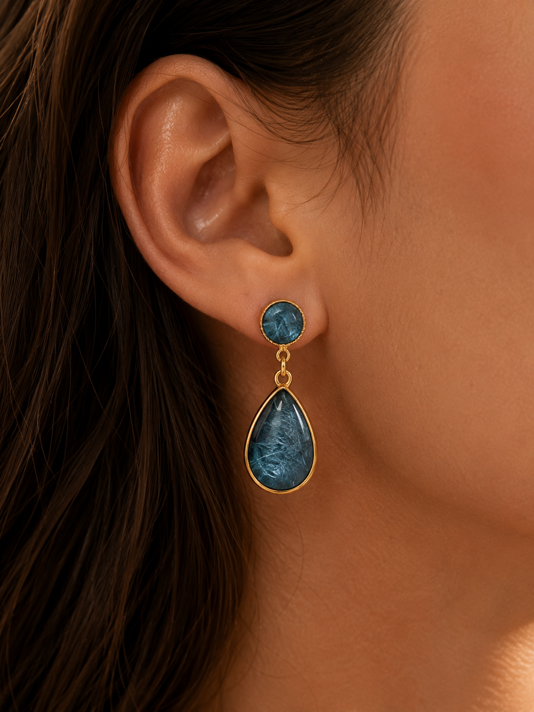 Ocean Mist Drop Earrings