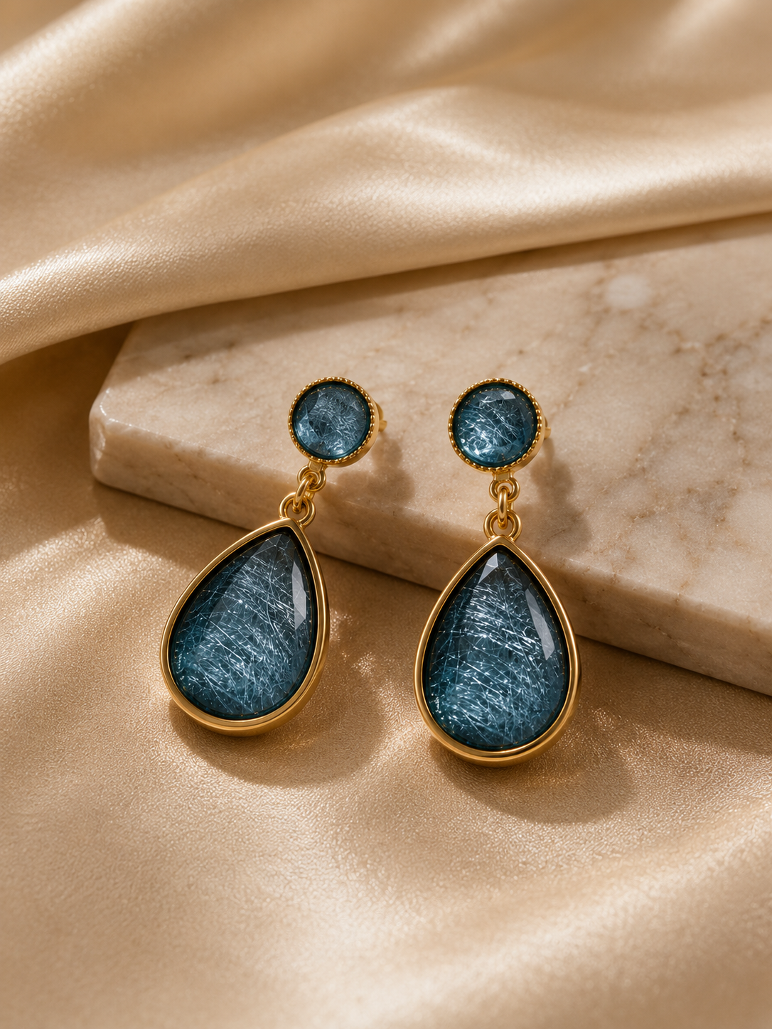 Ocean Mist Drop Earrings