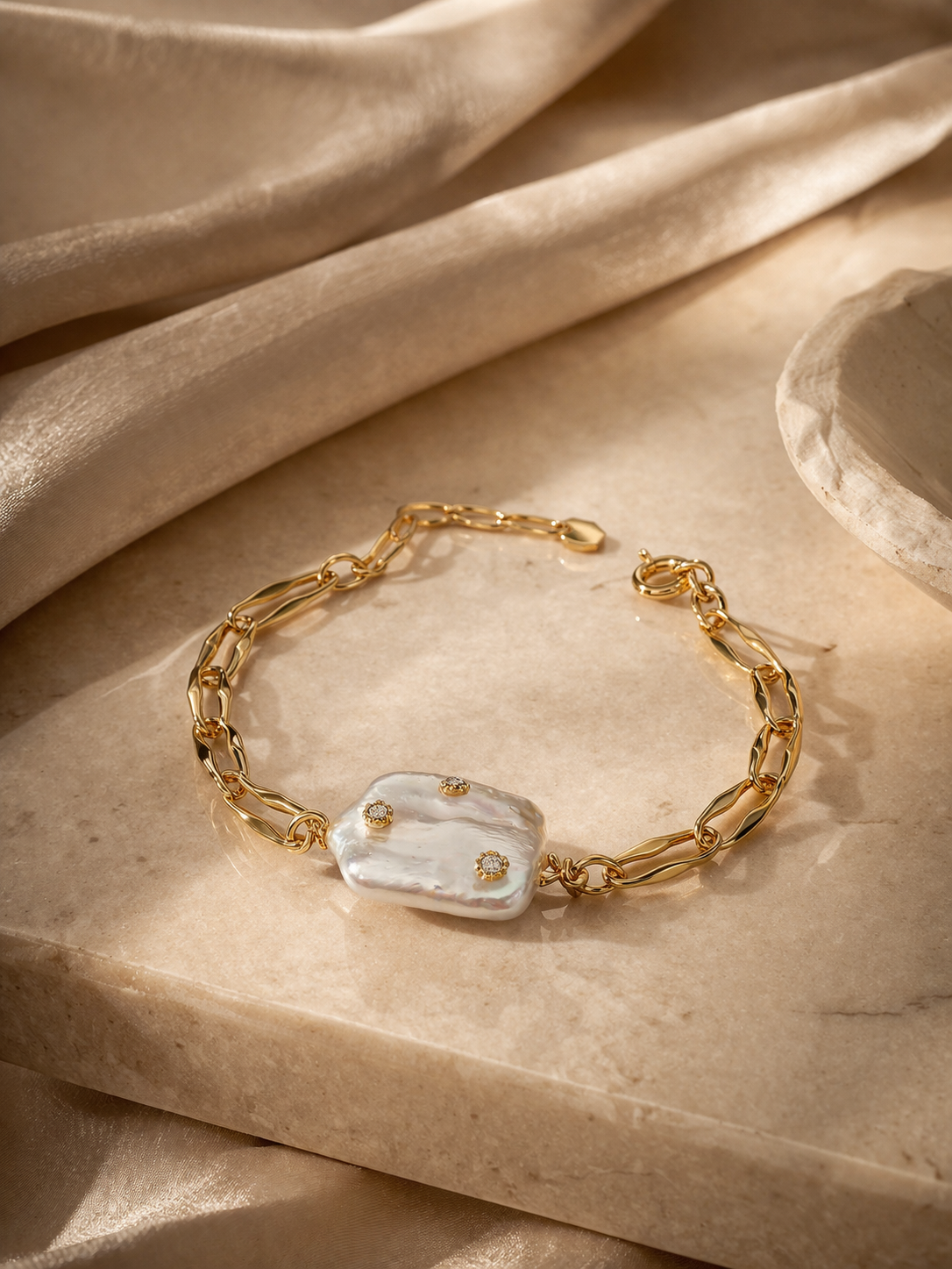 Pearl Link Bracelet – Briset London