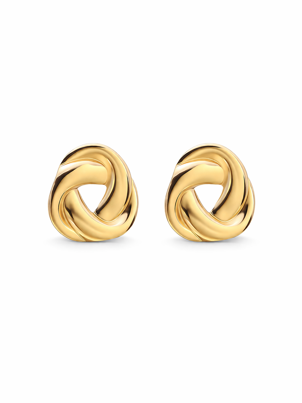 Sculpted Wave Stud Earrings – Briset London