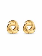 Sculpted Wave Stud Earrings – Briset London