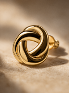 Sculpted Wave Stud Earrings – Briset London