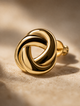 Sculpted Wave Stud Earrings – Briset London
