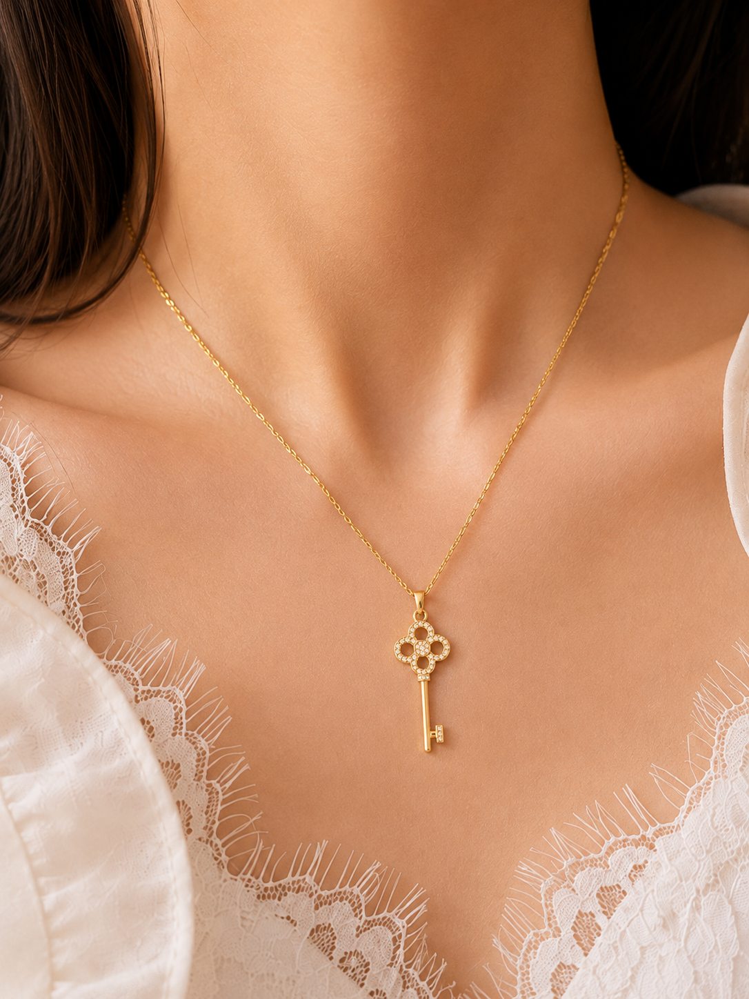 Seraphine Key Necklace