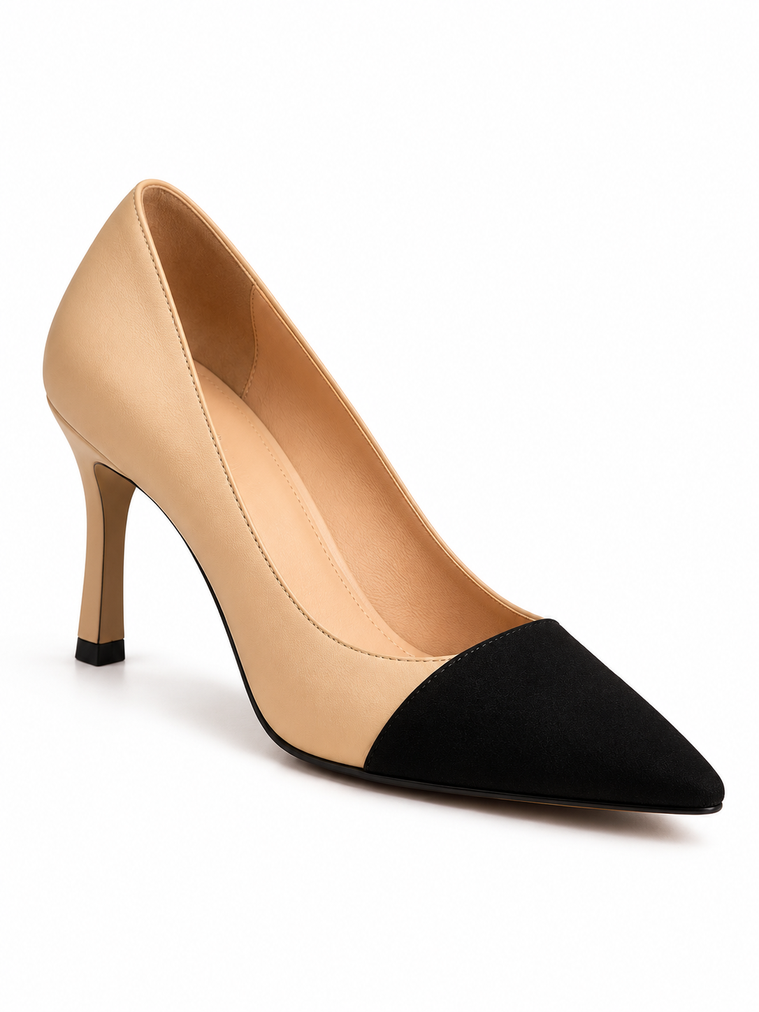Sienna Two-Tone Pointed Heels