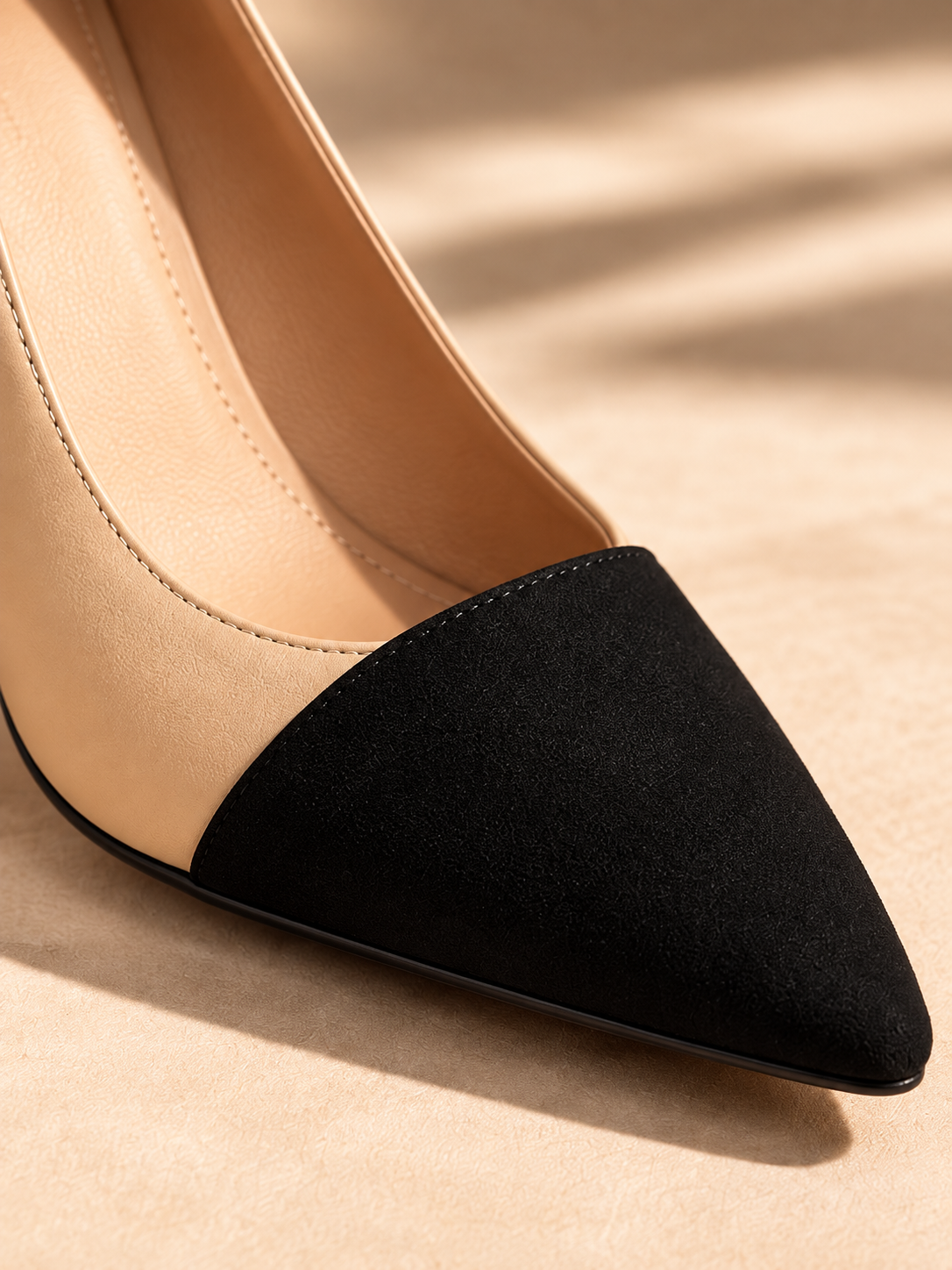 Sienna Two-Tone Pointed Heels
