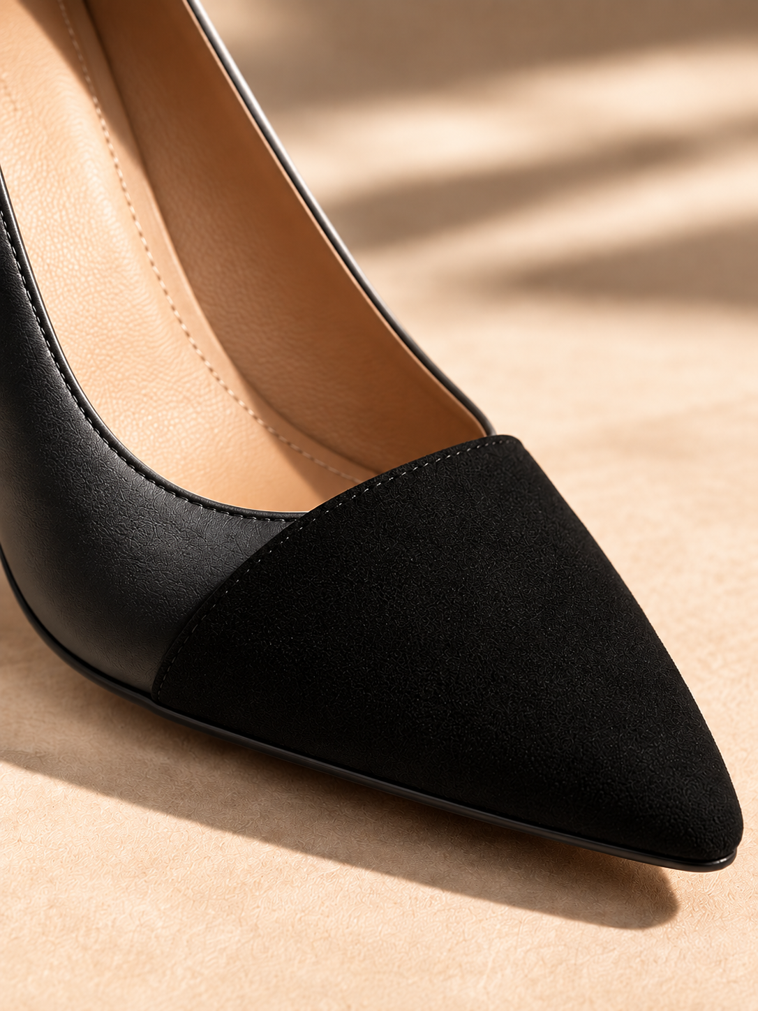 Sienna Two-Tone Pointed Heels