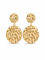 Textured Disc Earrings