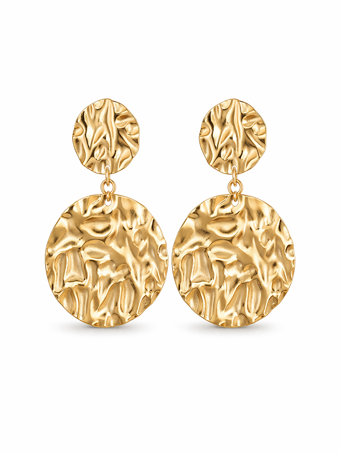 Textured Disc Earrings – Briset London