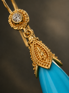 Turquoise Teardrop Earrings