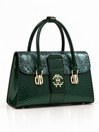 Valentina Embossed Leather Handbag
