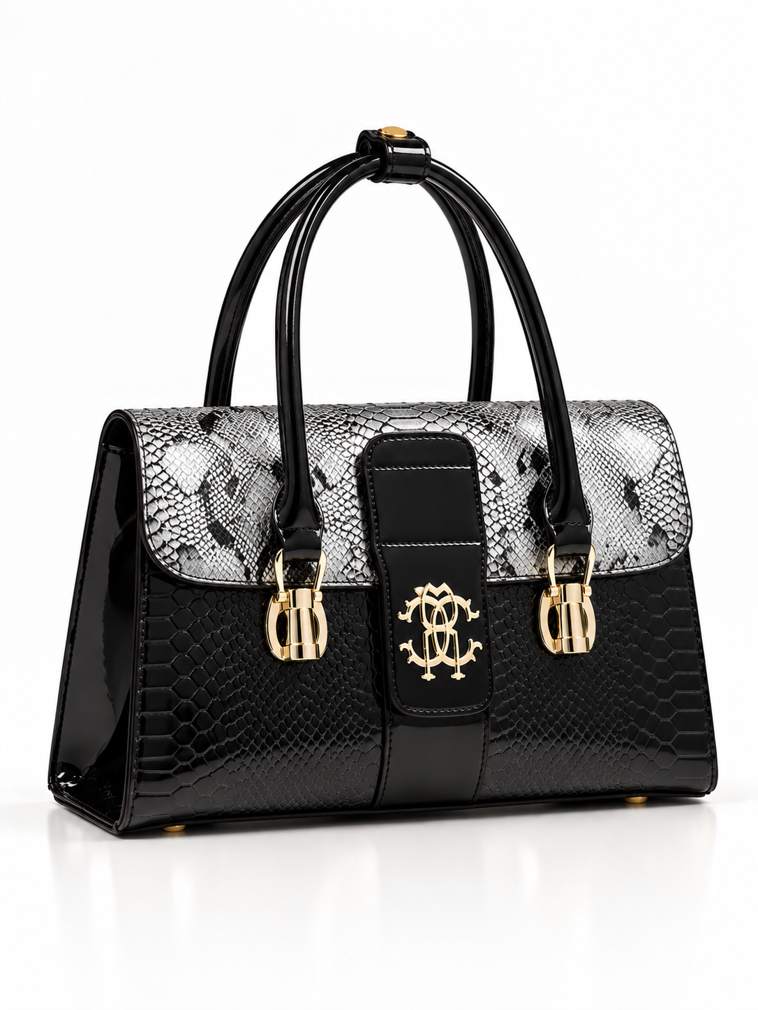 Valentina Embossed Leather Handbag