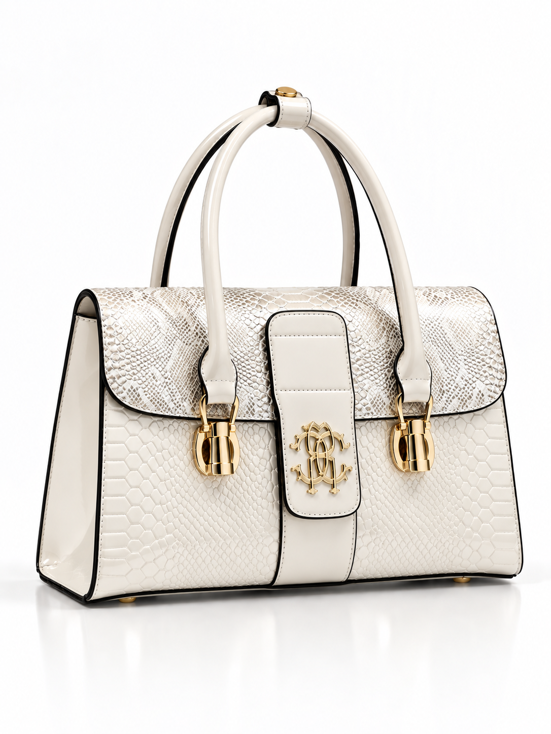Valentina Embossed Leather Handbag
