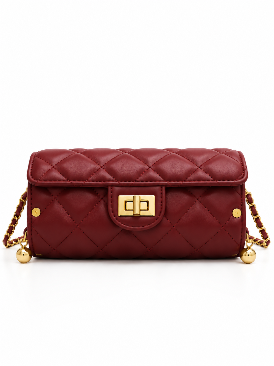 Vivienne Quilted Chain Shoulder Bag