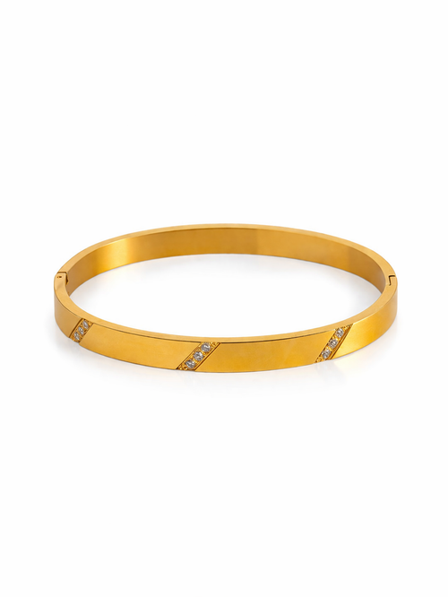 Zircon Bangle Bracelet – Briset London