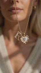 Initial Heart Necklace